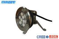 316 aço inoxidável LED lagoa luzes com 25 ° / 40 ° / 60 ° / 80 ° / 100 ° Lens Angle