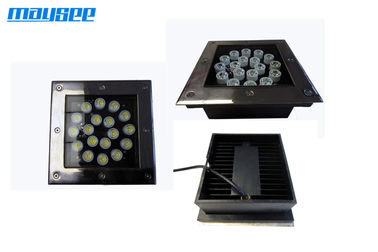 18w Outdoor DMX LED Iluminação interna 85-265VAC, LED Luz subterrânea Com fachada quadrada