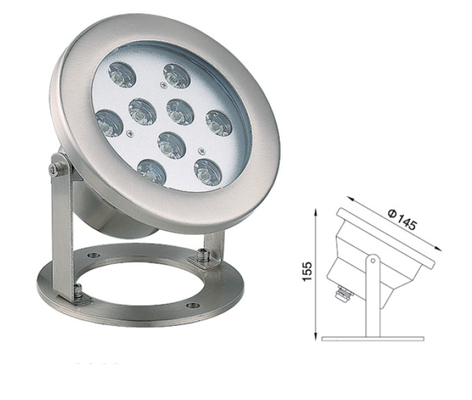 O ponto moderado do diodo emissor de luz do vidro DC24V RGB ilumina o trabalho exterior na lagoa