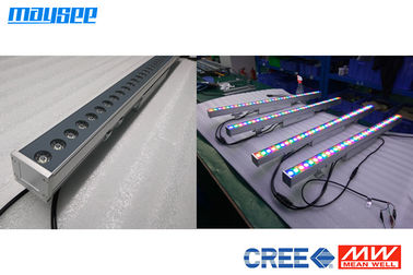 luz conduzida linear da arruela da parede do CREE de 36Watt DMX512 IP65 com a multi lente do ângulo