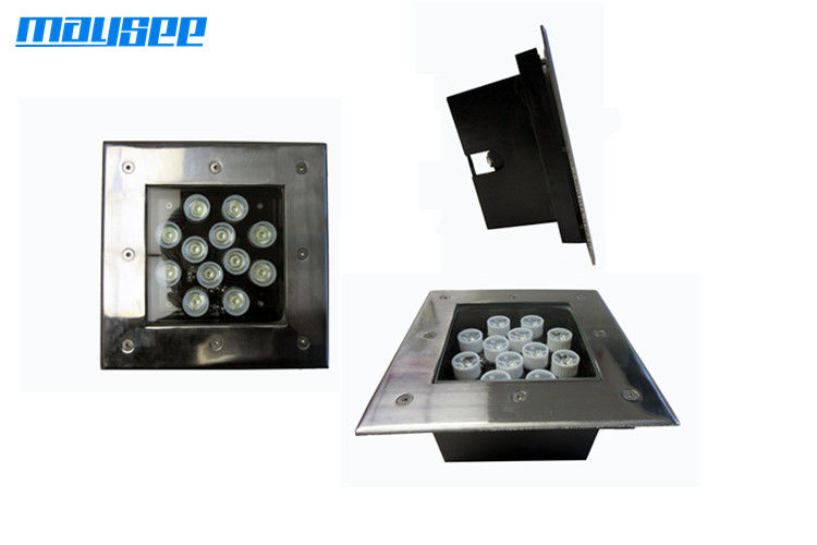 12V LED Lâmpadas de solo com escova de aço inoxidável 9w 12w 18w IP67 exterior